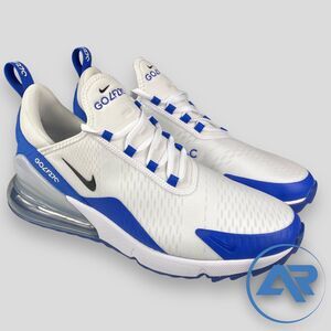 NEW Nike Air Max 270 G Golf White Racer Blue CK6483-106 Men's Sizes